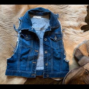 Vintage denim vest